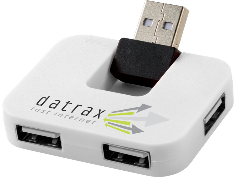 USB Hub "Gaia" на 4 порта, белый-5