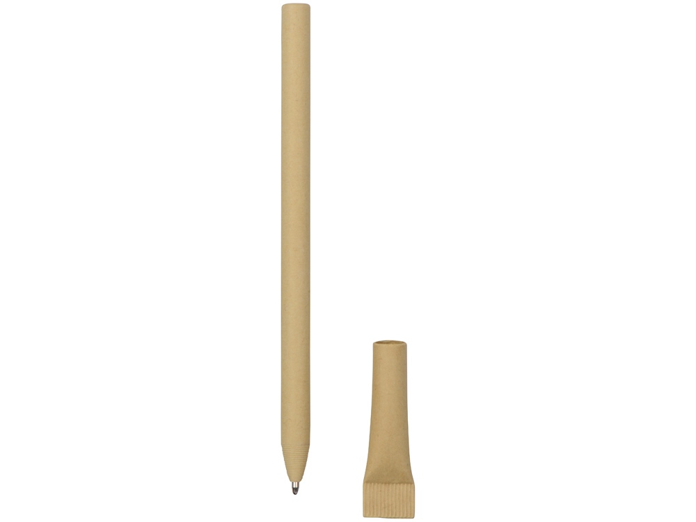 Ручка картонная с колпачком "Recycled", натуральный (Р)-1