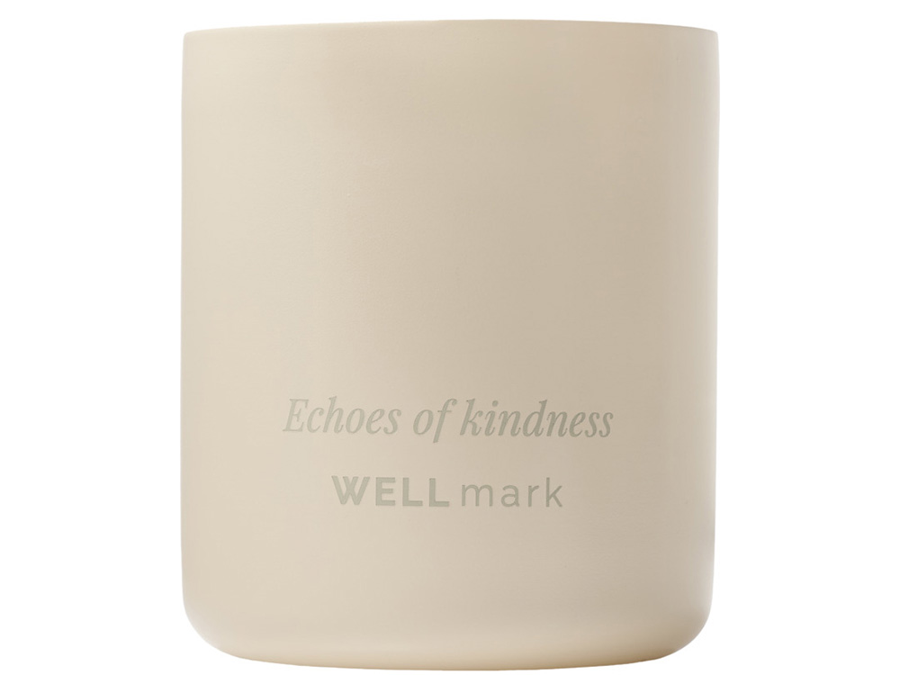 Ароматическая свеча Wellmark "Echoes of Kindness"- Ecru бежевый-1