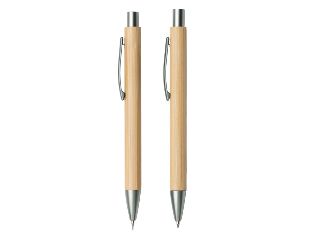 Набор ручка и механический карандаш "Tender bamboo", натуральный-3