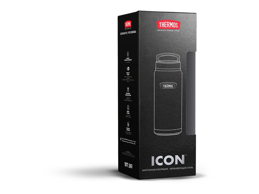 Термос из нерж. стали тм THERMOS IS-212 GT 1.2L, темно-серый-7