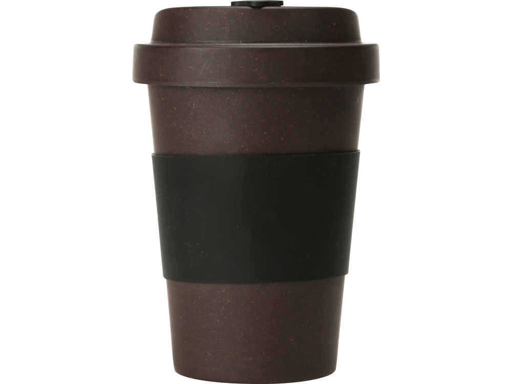 Стакан из кофе с силиконовой манжетой «Latte», коричневый-3