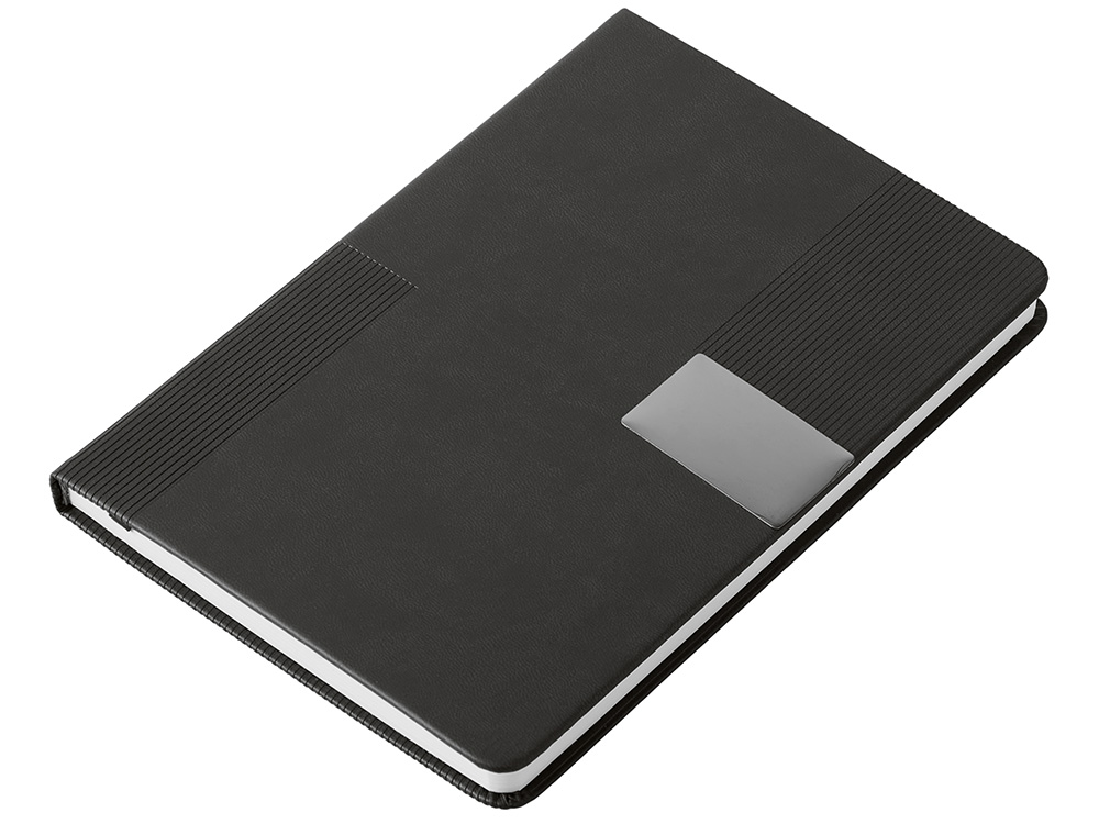 Подарочный набор "Tesla" с блокнотом А5, ручкой и пауэрбенком на 10 000 mAh, черный-5