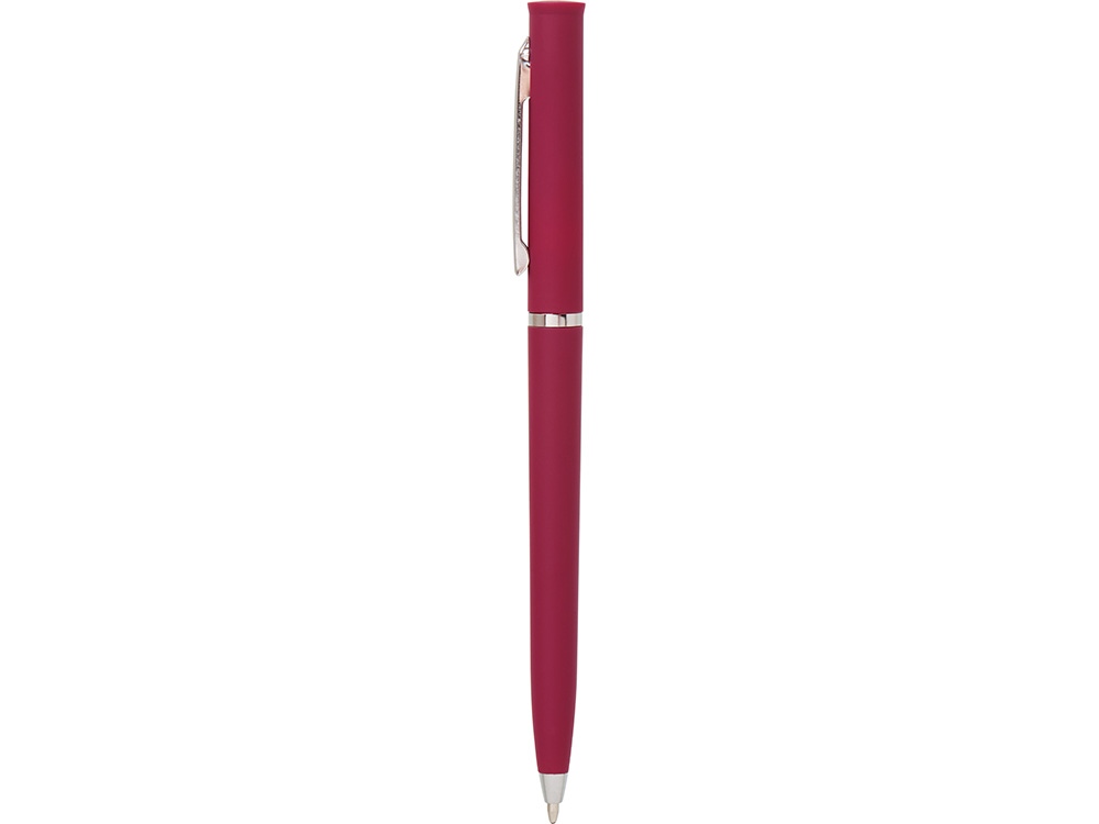 Ручка пластиковая шариковая «Navi» soft-touch, бургунди-2