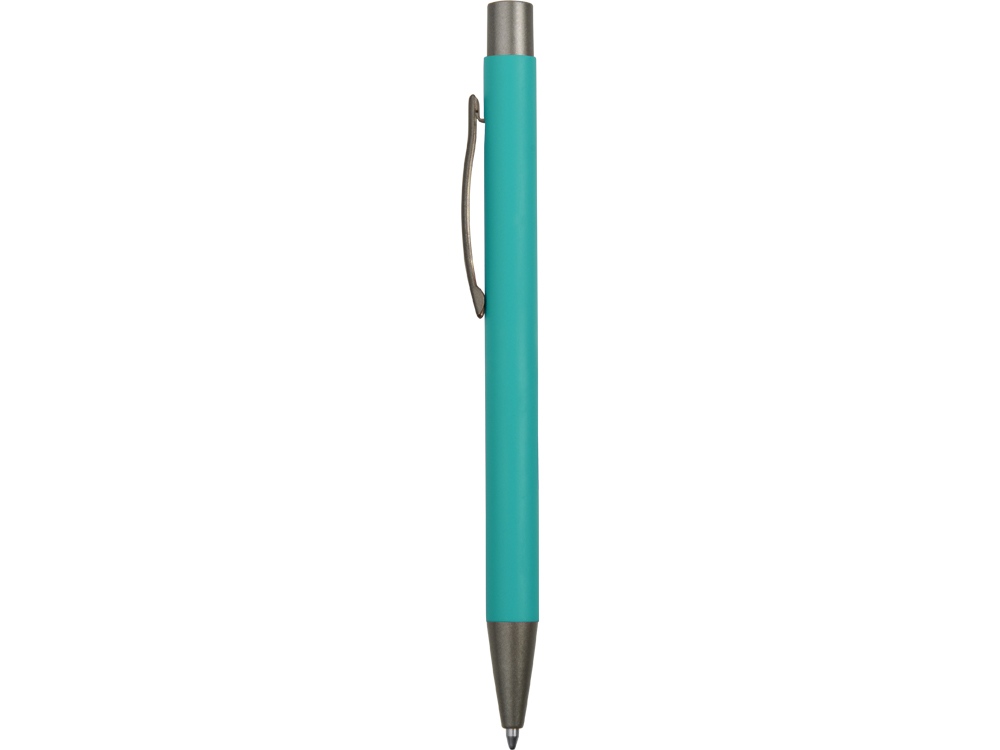 Ручка металлическая soft touch шариковая «Tender», бирюзовый-2