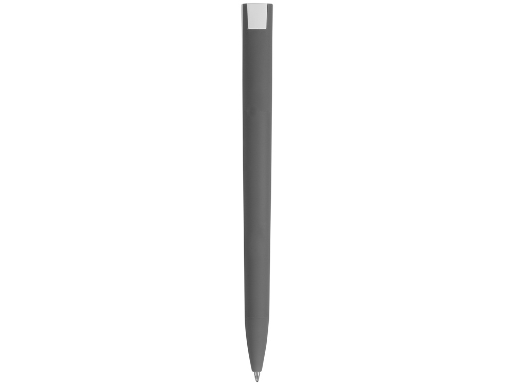 Ручка пластиковая soft-touch шариковая «Zorro», серый/белый-3