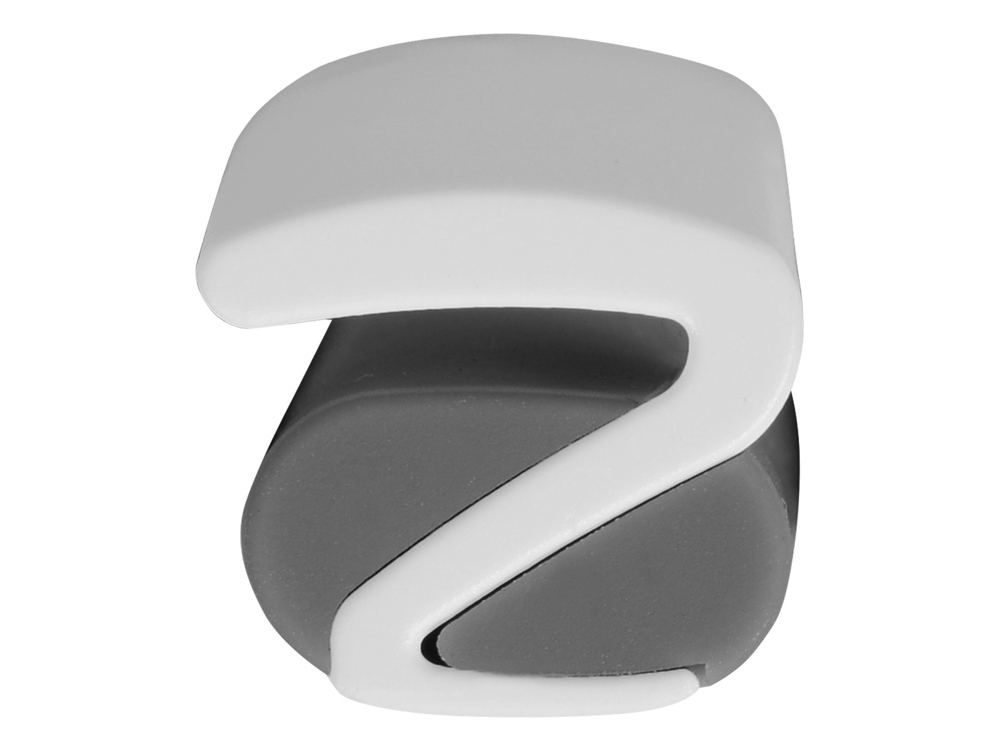 Ручка пластиковая soft-touch шариковая «Zorro», серый/белый-5