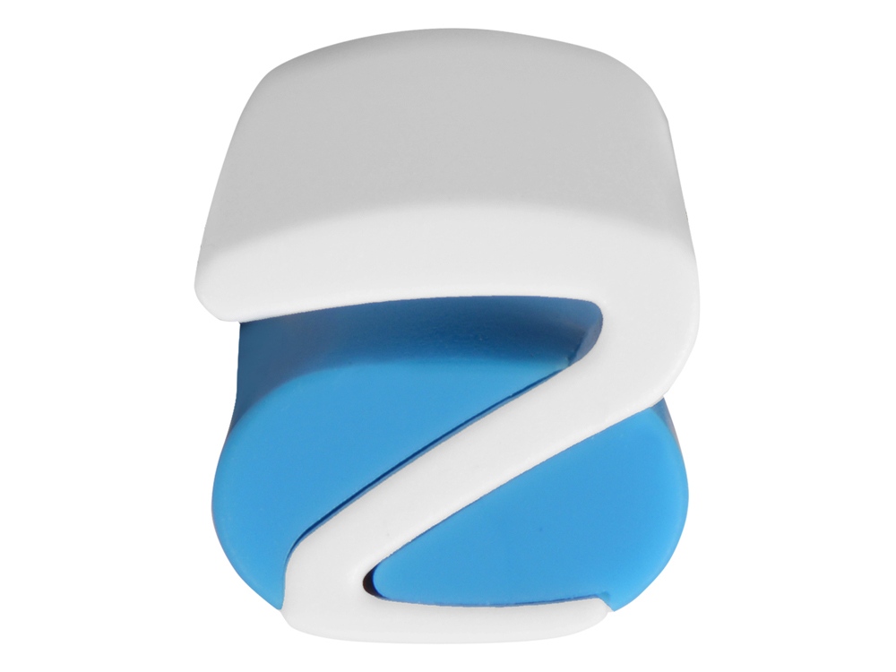 Ручка пластиковая soft-touch шариковая «Zorro», голубой/белый-5