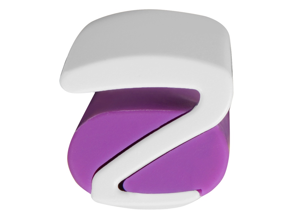 Ручка пластиковая soft-touch шариковая «Zorro», фиолетовый/белый-5