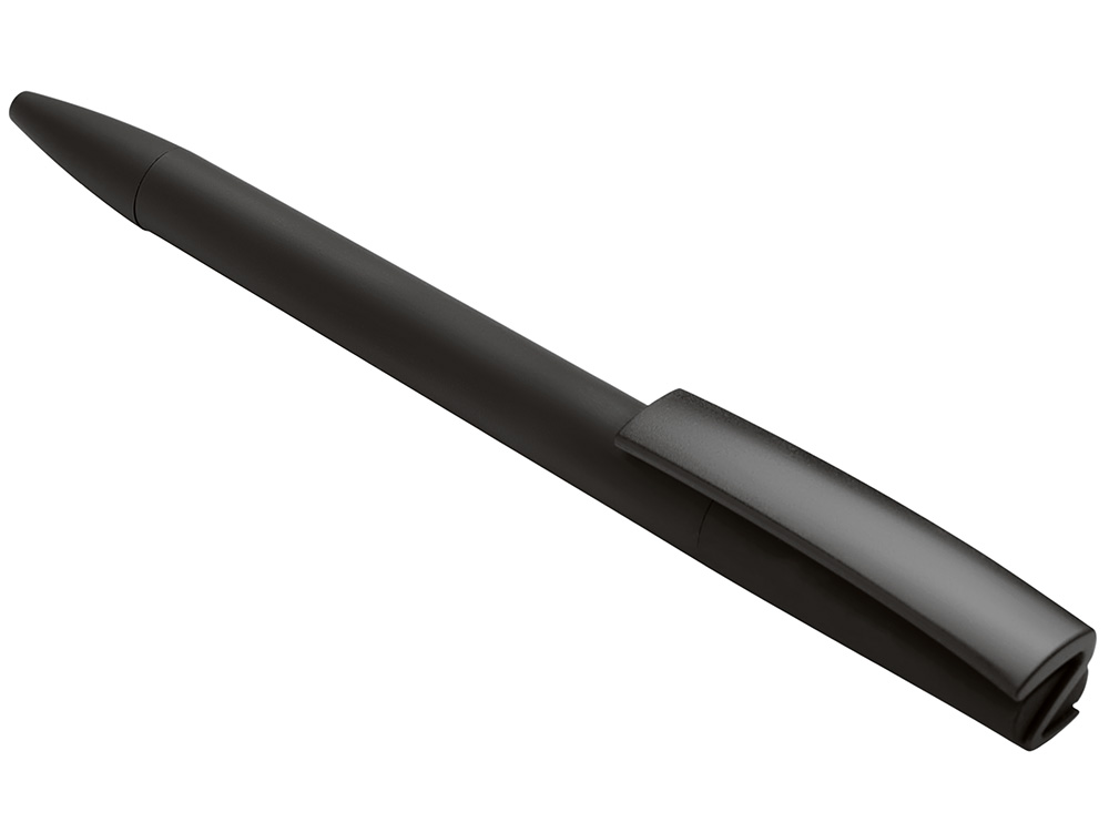 Ручка пластиковая soft-touch шариковая «Zorro», черный-4