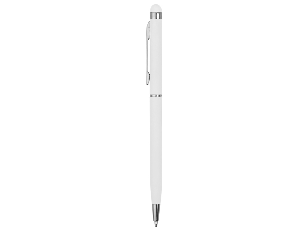 Ручка-стилус шариковая "Jucy Soft" с покрытием soft touch, белый (Р)-2