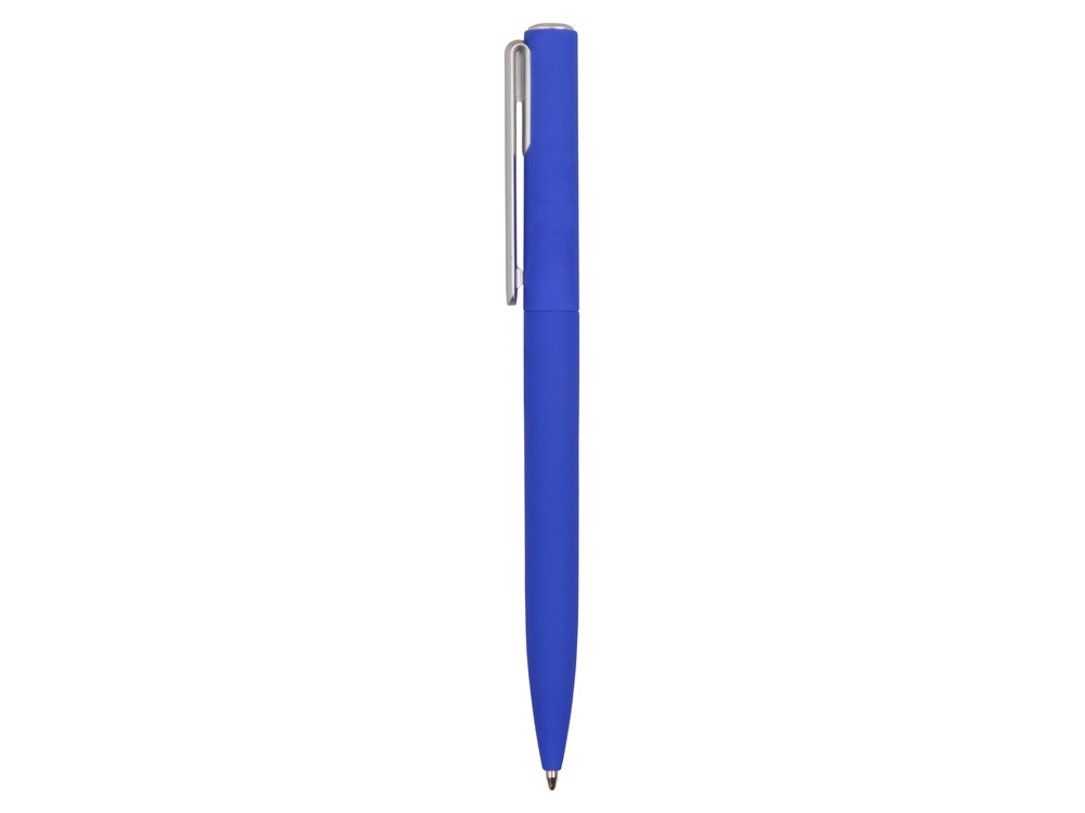 Ручка шариковая пластиковая "Bon" с покрытием soft touch, синий-2