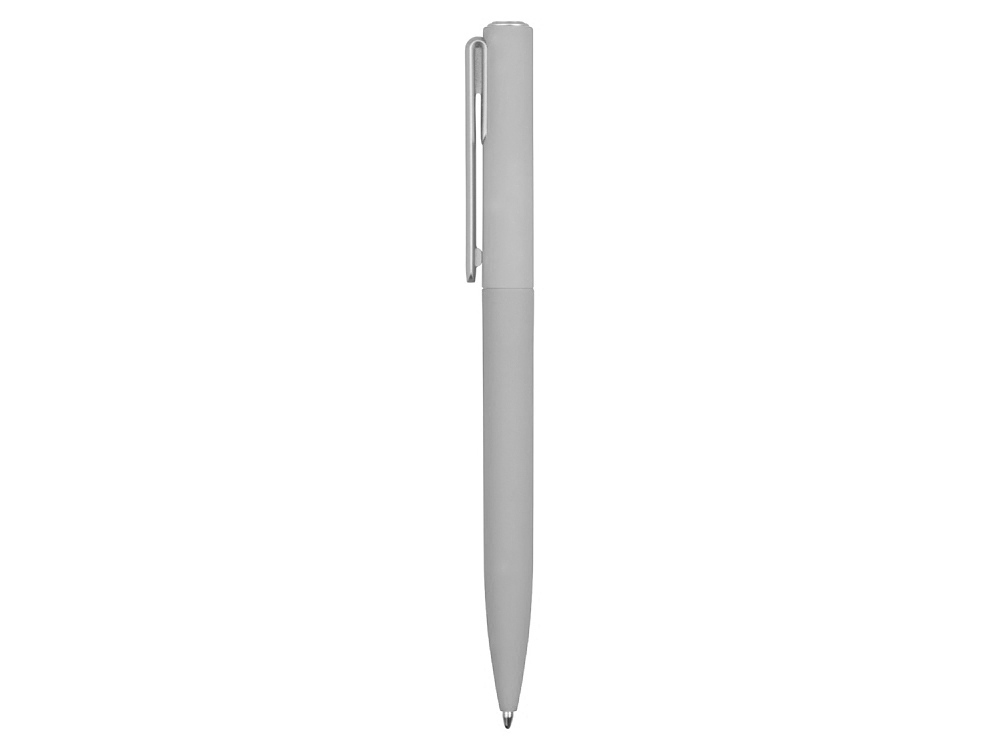 Ручка шариковая пластиковая "Bon" с покрытием soft touch, серый-2