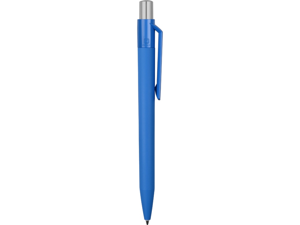 Ручка шариковая UMA «ON TOP SI GUM» soft-touch, синий-3