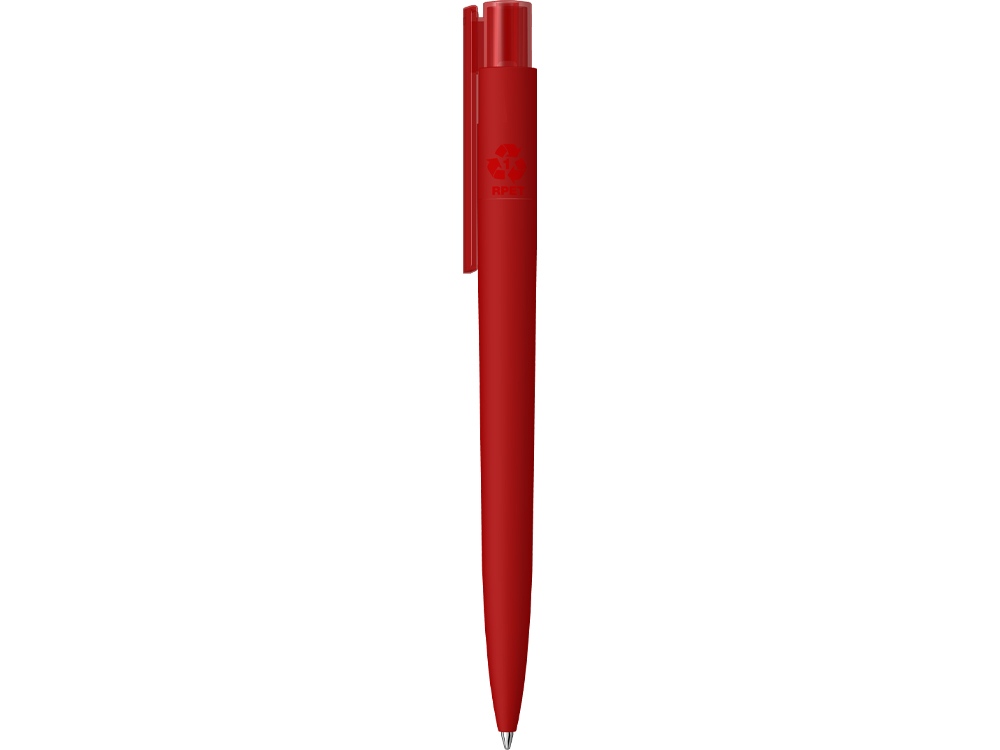 Шариковая ручка "RECYCLED PET PEN PRO K transparent GUM" soft-touch, красный-2