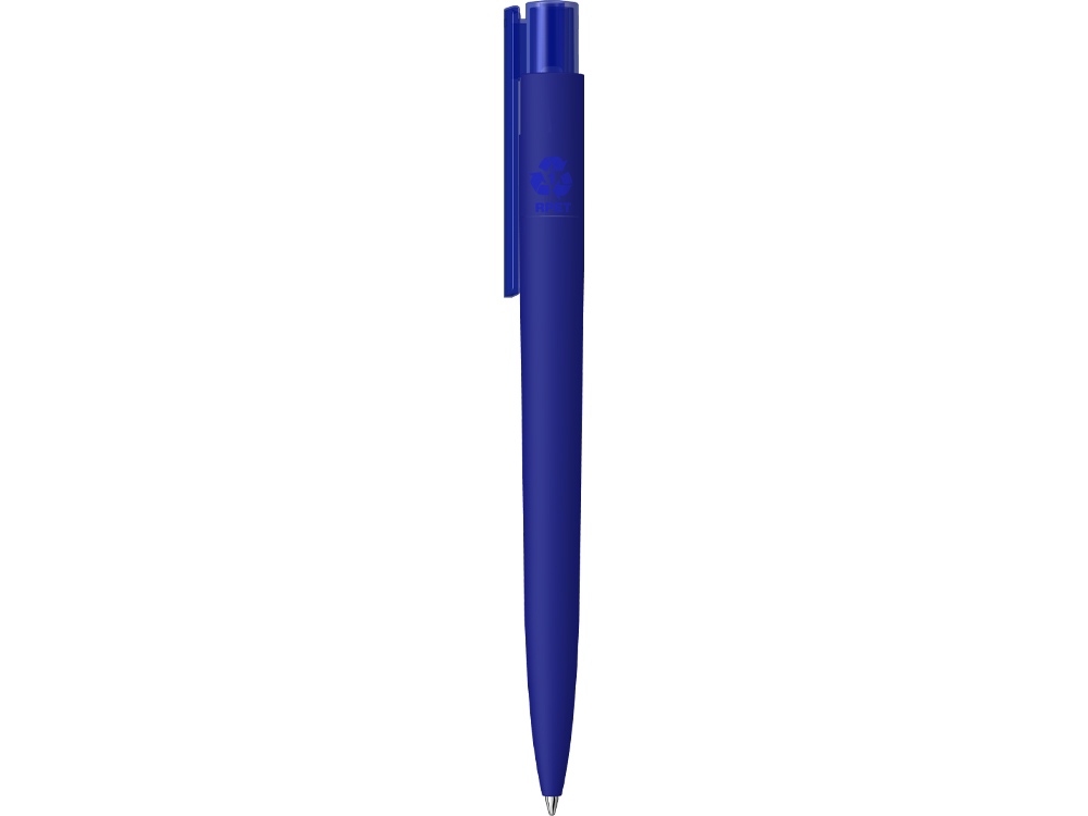 Шариковая ручка "RECYCLED PET PEN PRO K transparent GUM" soft-touch, синий-1