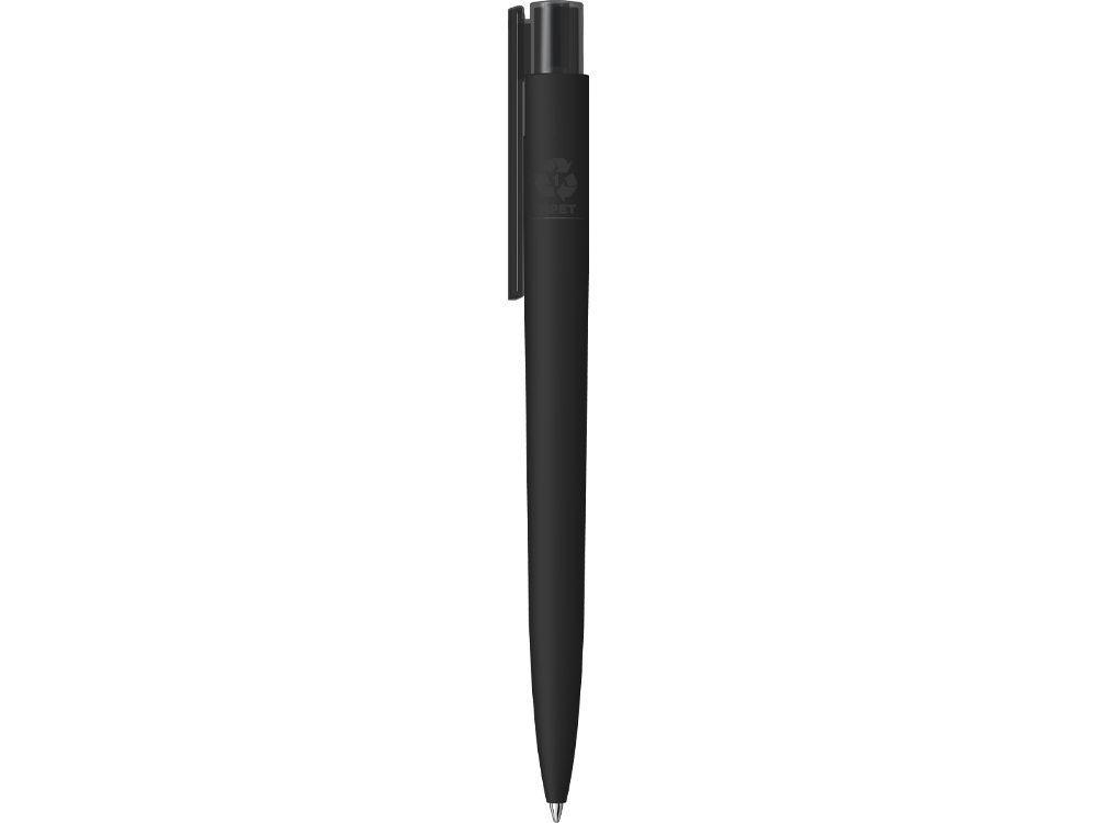 Шариковая ручка "RECYCLED PET PEN PRO K transparent GUM" soft-touch, черный-1