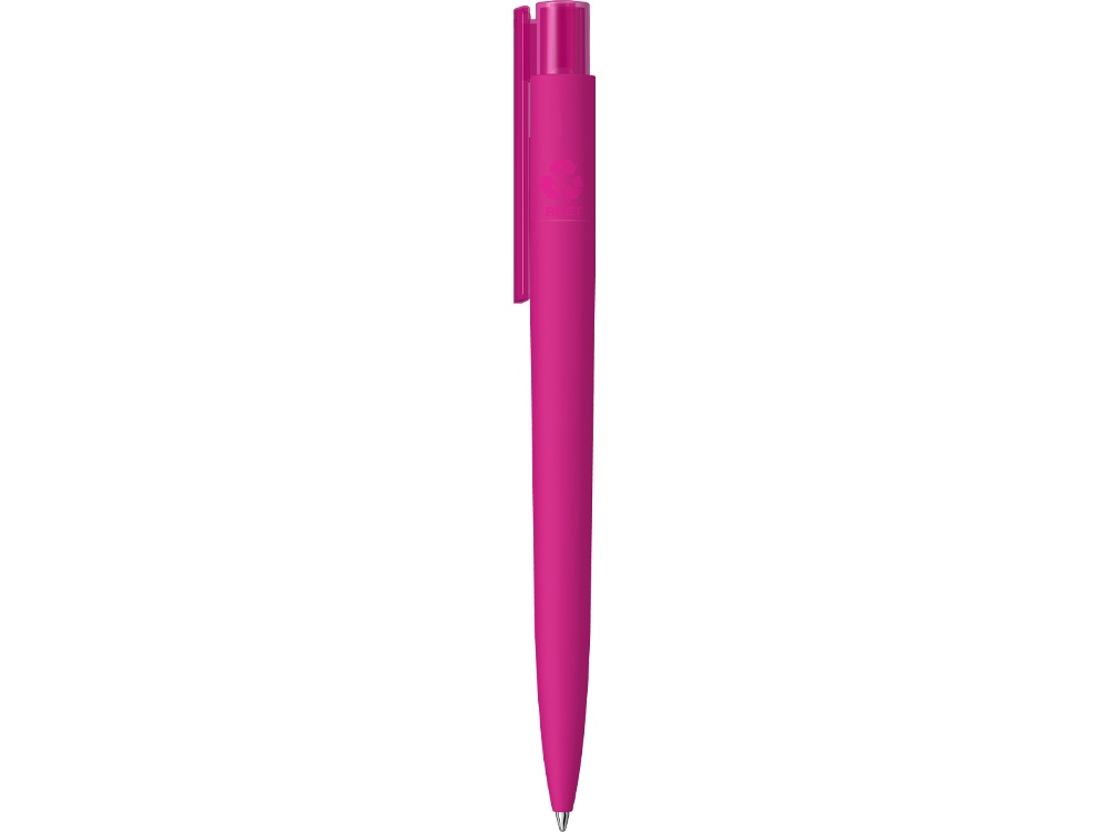 Шариковая ручка "RECYCLED PET PEN PRO K transparent GUM" soft-touch, розовый-2