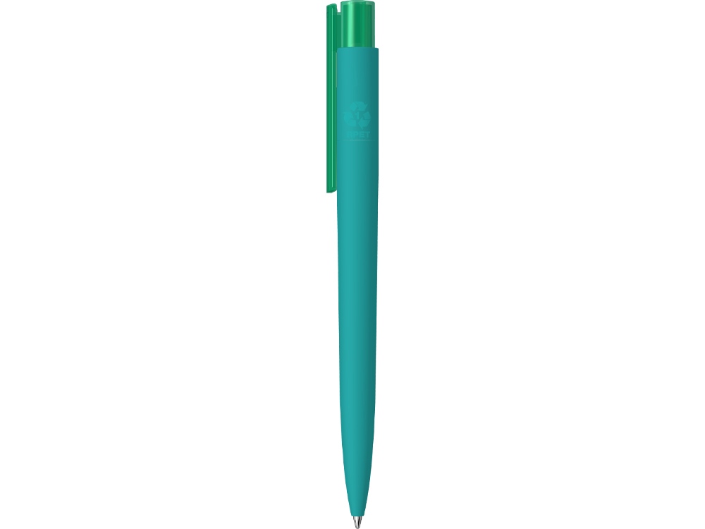 Шариковая ручка "RECYCLED PET PEN PRO K transparent GUM" soft-touch, бирюзовый-3