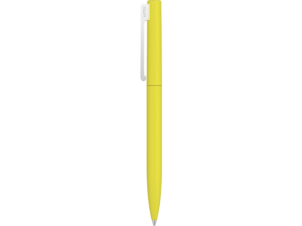 Шариковая ручка  "Bright F Gum" soft-touch, желтый-1
