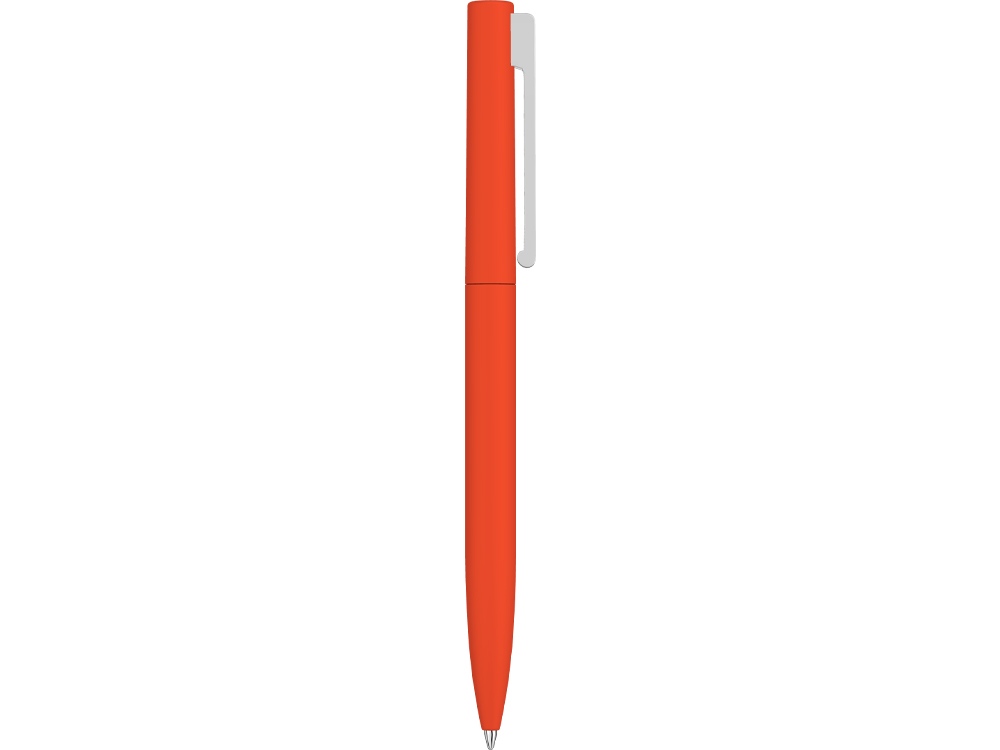 Шариковая ручка  "Bright F Gum" soft-touch, оранжевый-3
