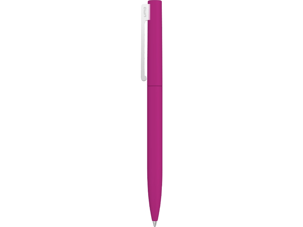 Шариковая ручка  "Bright F Gum" soft-touch, розовый-1