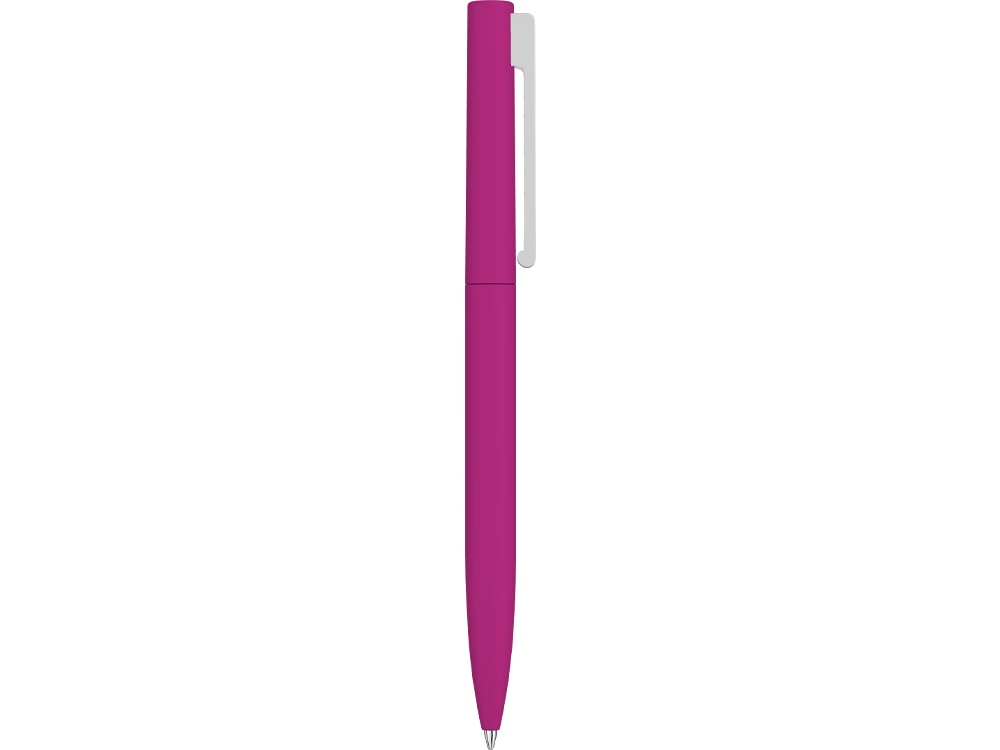 Шариковая ручка  "Bright F Gum" soft-touch, розовый-3