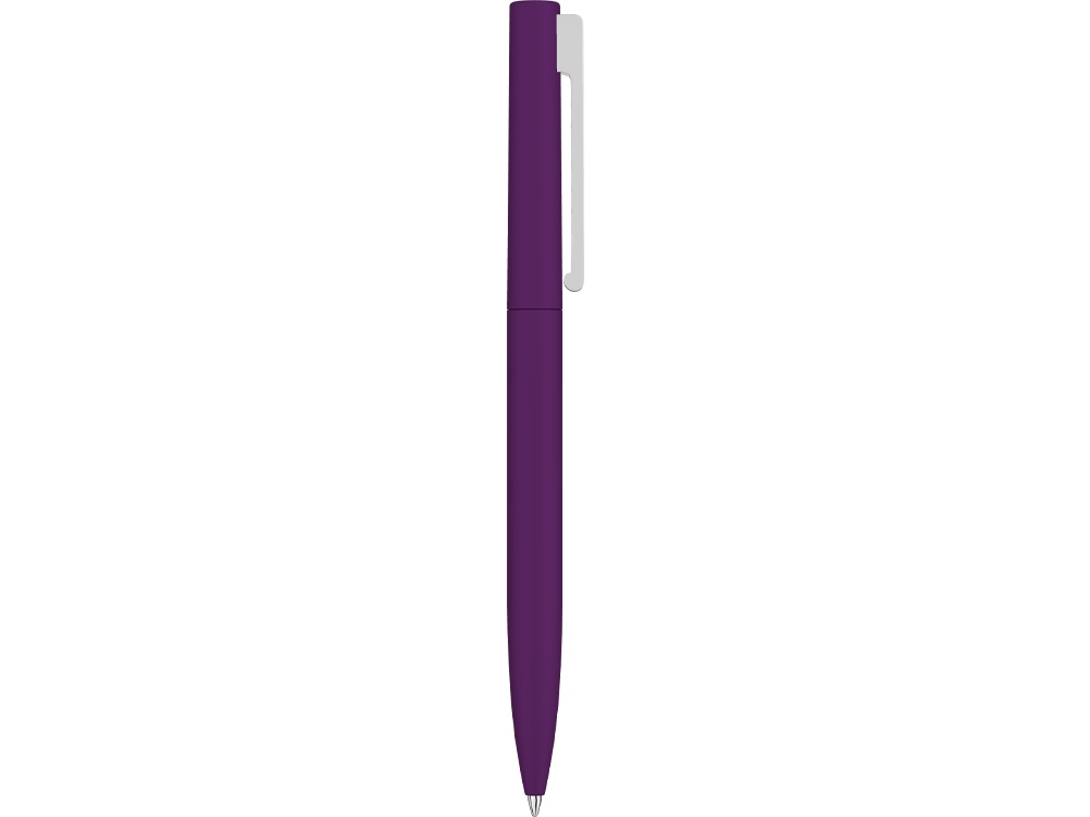 Шариковая ручка  "Bright F Gum" soft-touch, фиолетовый-2