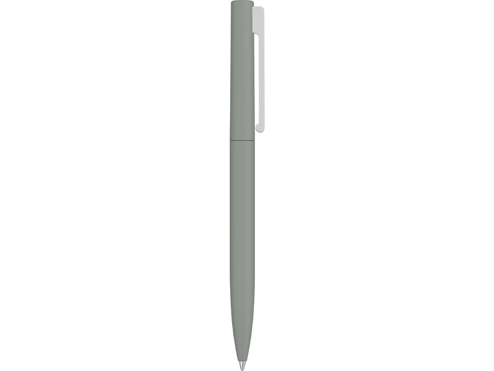 Шариковая ручка  "Bright F Gum" soft-touch, серый-3
