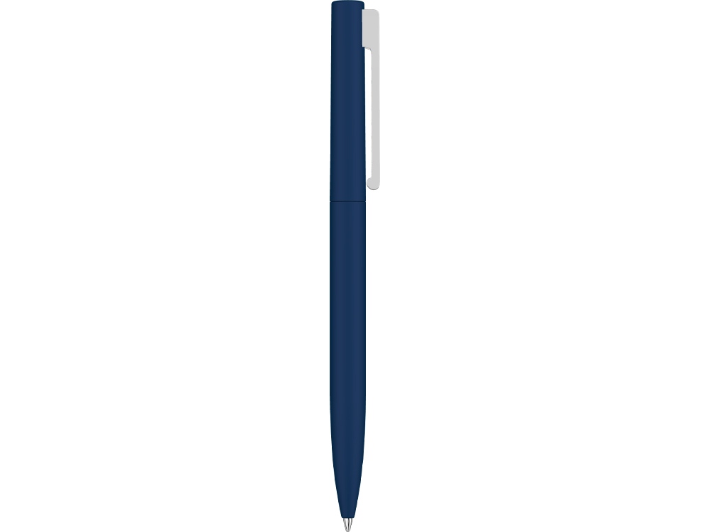 Шариковая ручка  "Bright F Gum" soft-touch, темно-синий-1