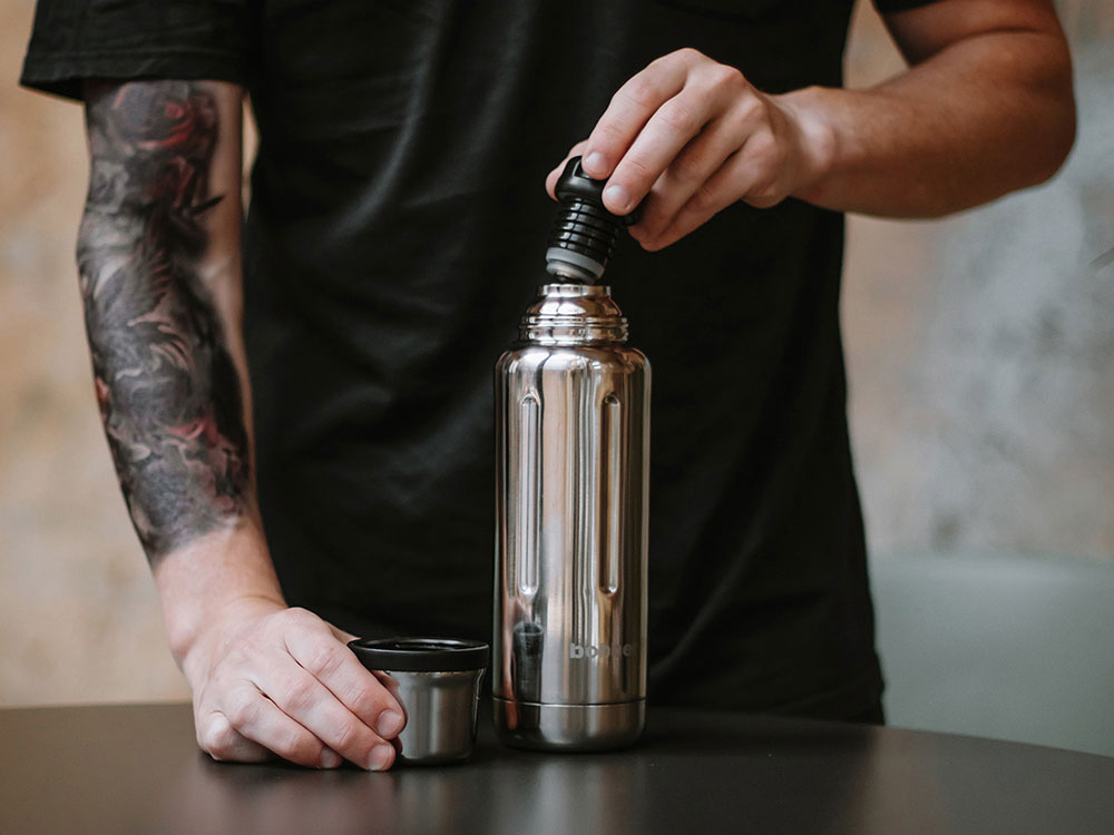 Термос для напитков, вакуумный, бытовой, тм "bobber". Объем 0.47 литра. Артикул Flask-470 Glossy-7