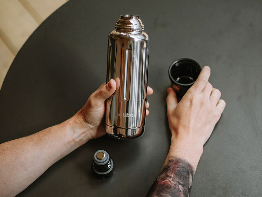 Термос для напитков, вакуумный, бытовой, тм "bobber". Объем 0.47 литра. Артикул Flask-470 Glossy-8