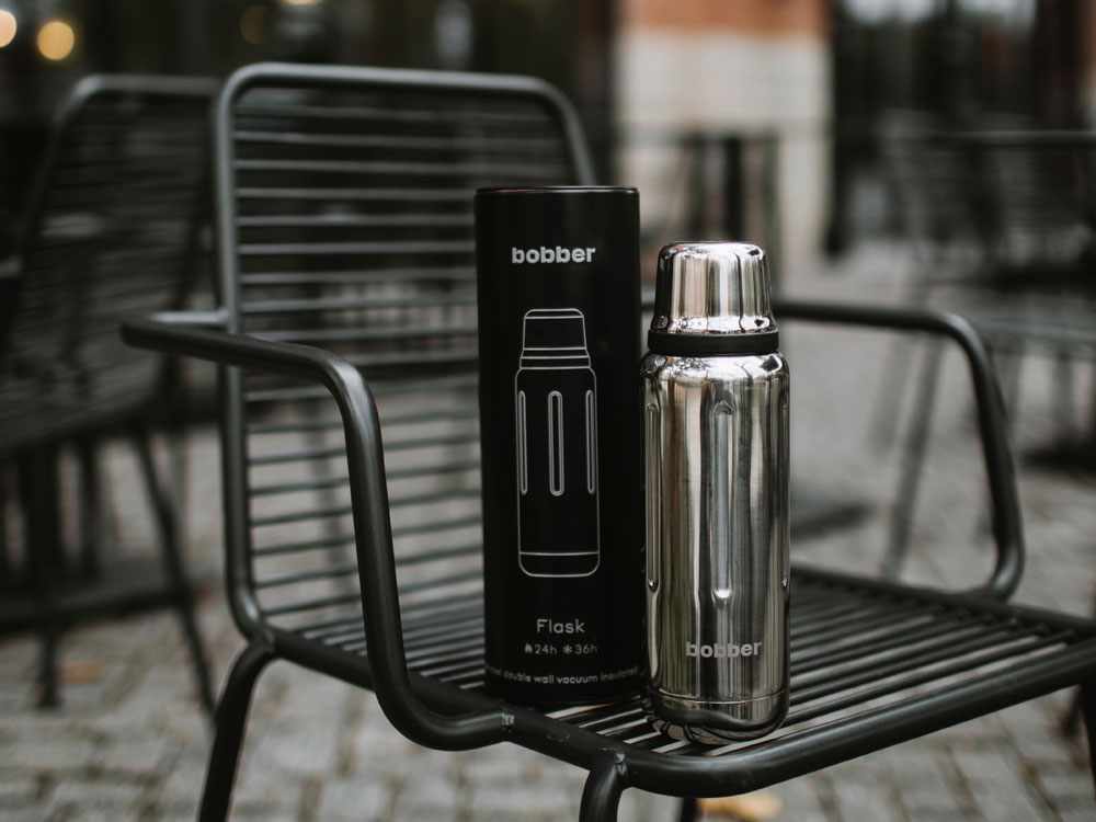 Термос для напитков, вакуумный, бытовой, тм "bobber". Объем 0.47 литра. Артикул Flask-470 Glossy-9