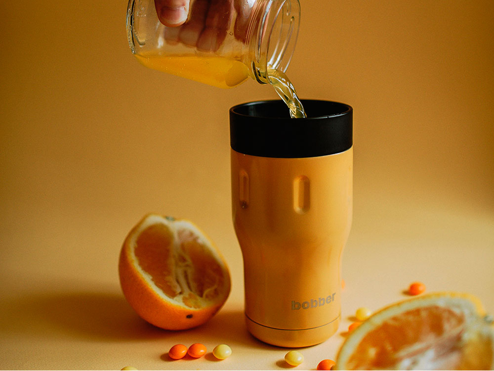 Термос питьевой, вакуумный, бытовой, тм "bobber". Объем 0,35 литра. Артикул Tumbler-350 Ginger Tonic-5
