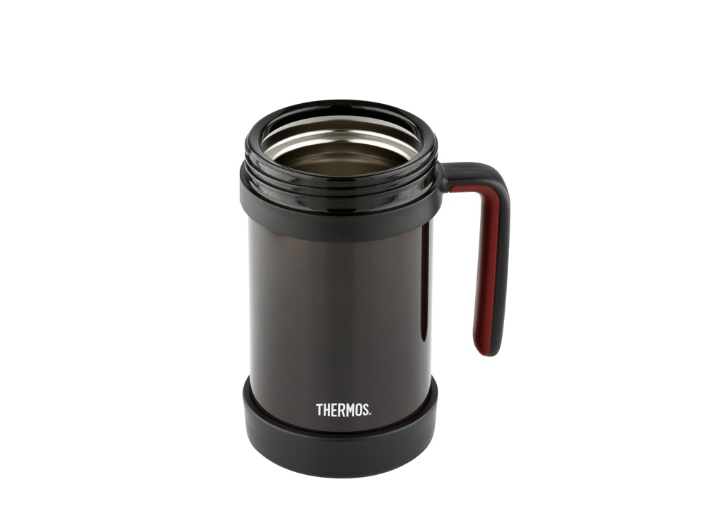 Термос из нерж. стали с ситом тм THERMOS TCMF-501, черный-2
