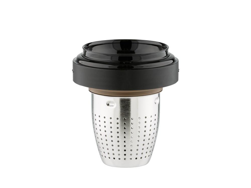 Термос из нерж. стали с ситом тм THERMOS TCMF-501, черный-3