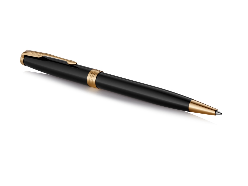 Ручка шариковая «Parker Sonnet Core Black Lacquer GT», черный/золотистый-1