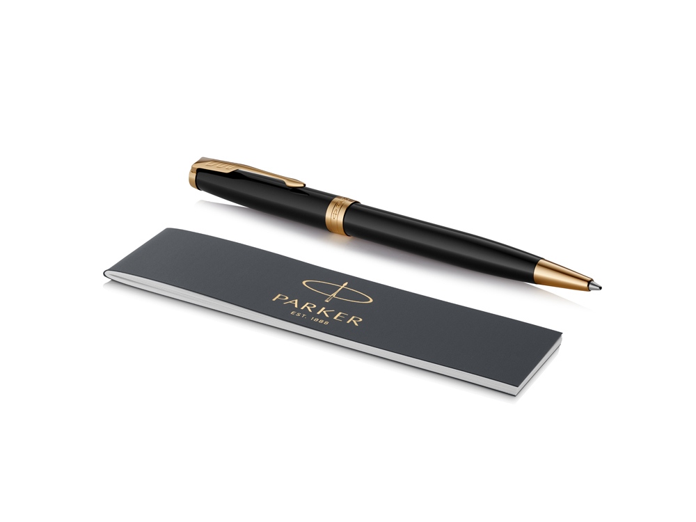 Ручка шариковая «Parker Sonnet Core Black Lacquer GT», черный/золотистый-2