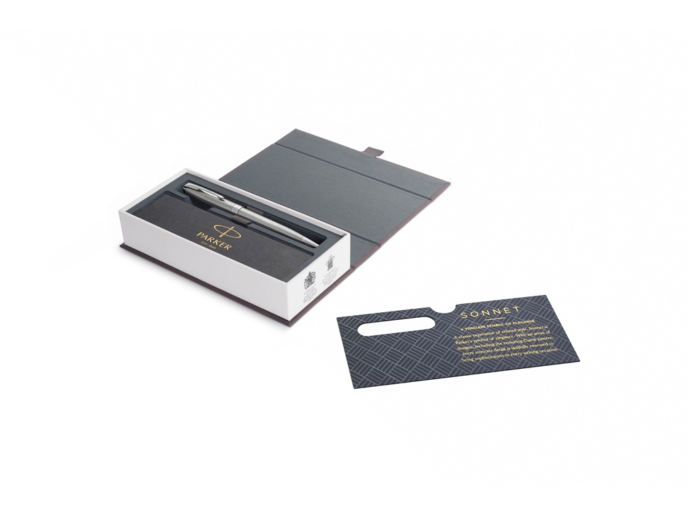 Ручка шариковая «Parker Sonnet Core Stainless Steel CT», серебристый-3