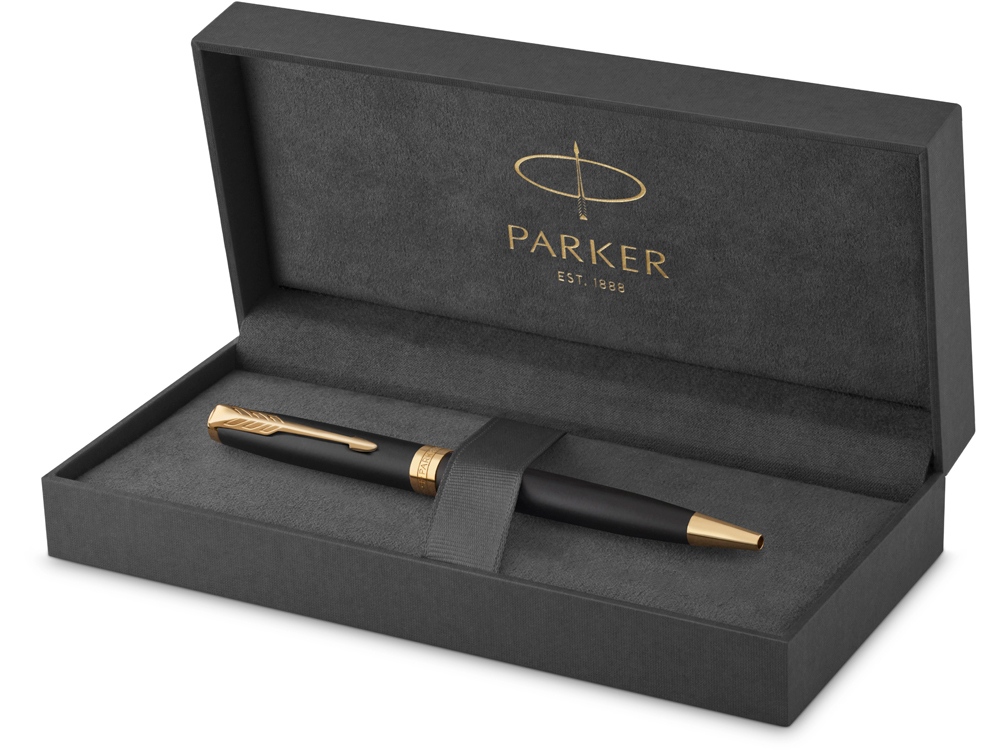 Ручка шариковая «Parker Sonnet Core Matte Black GT», черный/золотистый-2