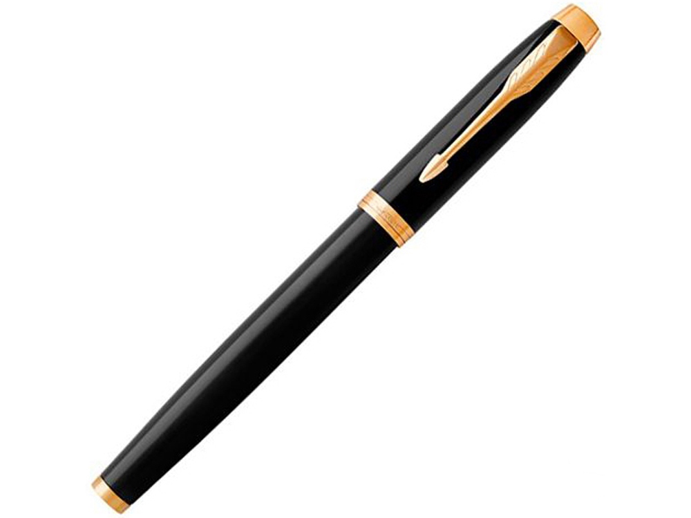 Ручка роллер «Parker IM Core Black GT», черный/золотистый-1