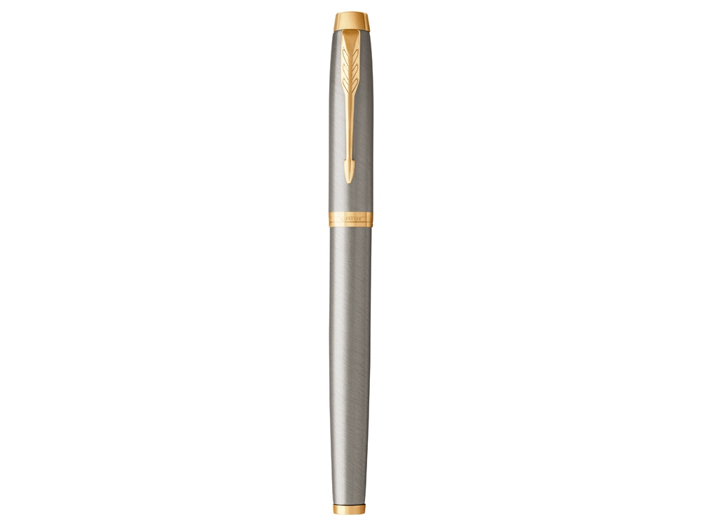 Ручка роллер «Parker IM Core Brushed Metal GT», серебристый/золотистый-1