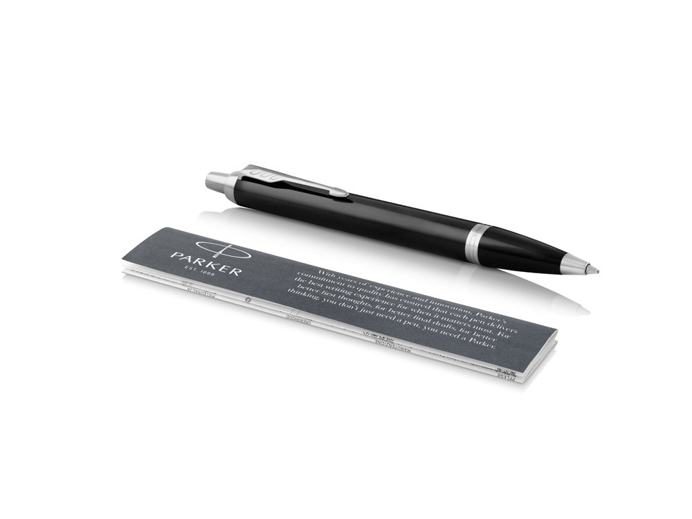 Ручка шариковая «Parker IM Core Black CT», черный/серебристый-1