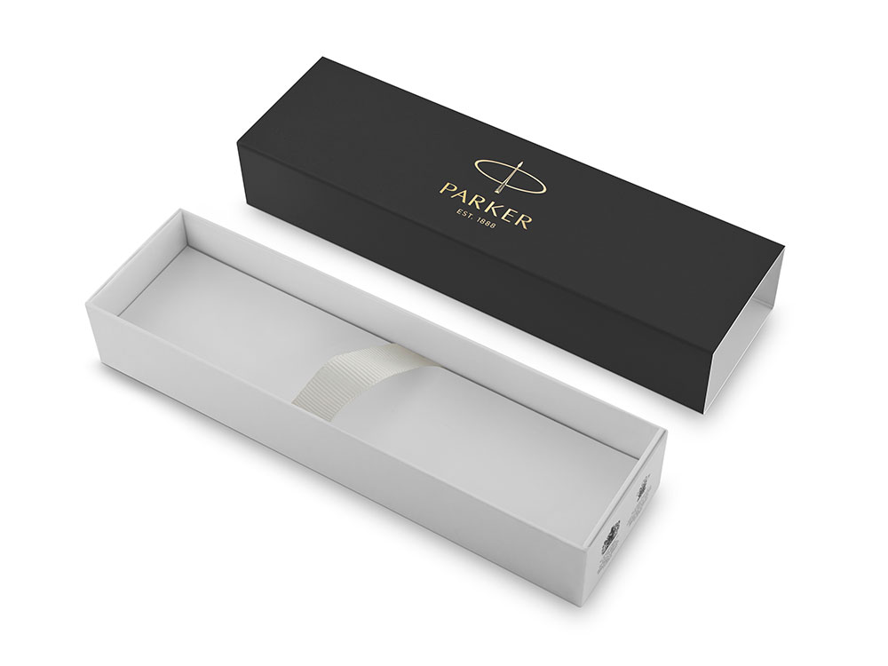Ручка шариковая «Parker IM Core Brushed Metal GT», серебристый/золотистый-2