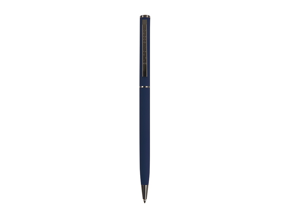 Ручка шариковая автоматическая BrunoVisconti® "PALERMO" цвет корпуса темно-синий, soft-touch, 0.7 мм-1