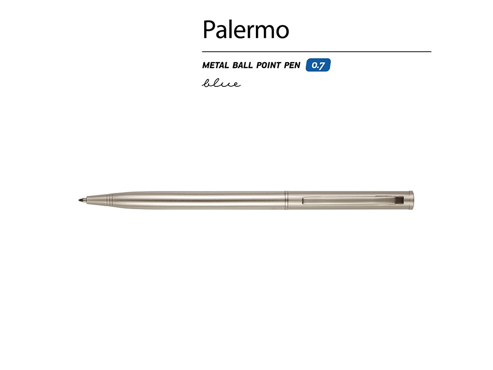 Ручка шариковая автоматическая BrunoVisconti® "PALERMO" цвет корпуса шампань, 0.7 мм-1