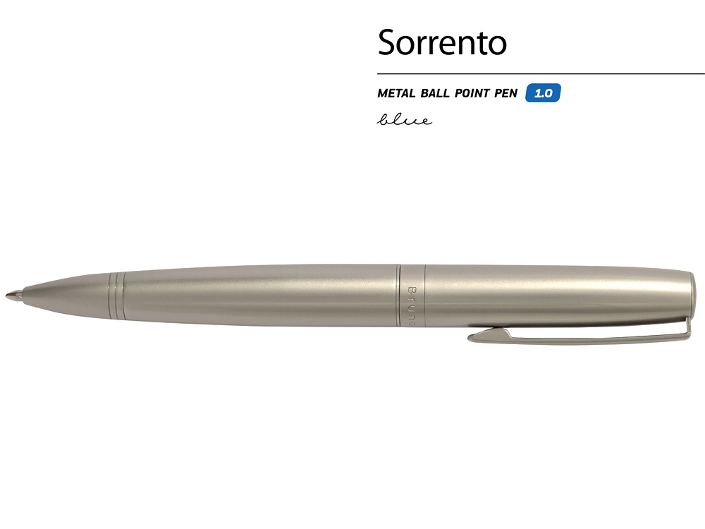 Ручка металлическая шариковая "Sorrento", шампань-1
