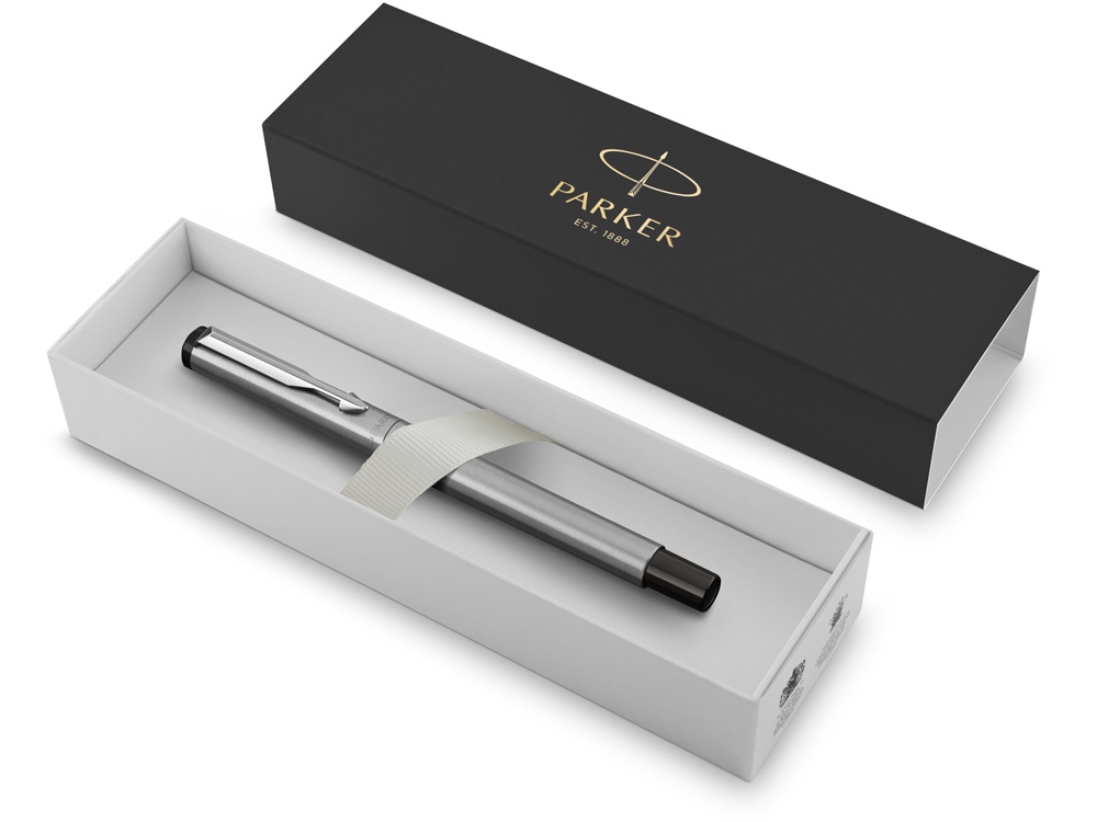 Ручка перьевая «Parker Vector Standard Stainless Steel CT», серебристый-5