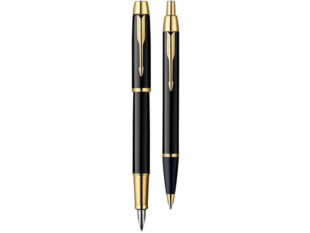 Набор «Parker IM Core Black GT»: ручка шариковая, ручка перьевая-1