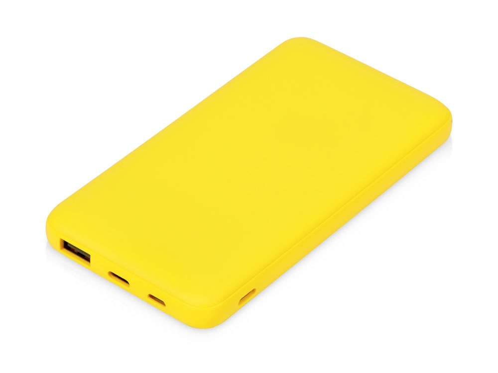 Подарочный набор с бутылкой для воды и повербанком С2, 10000 mAh, желтый-3